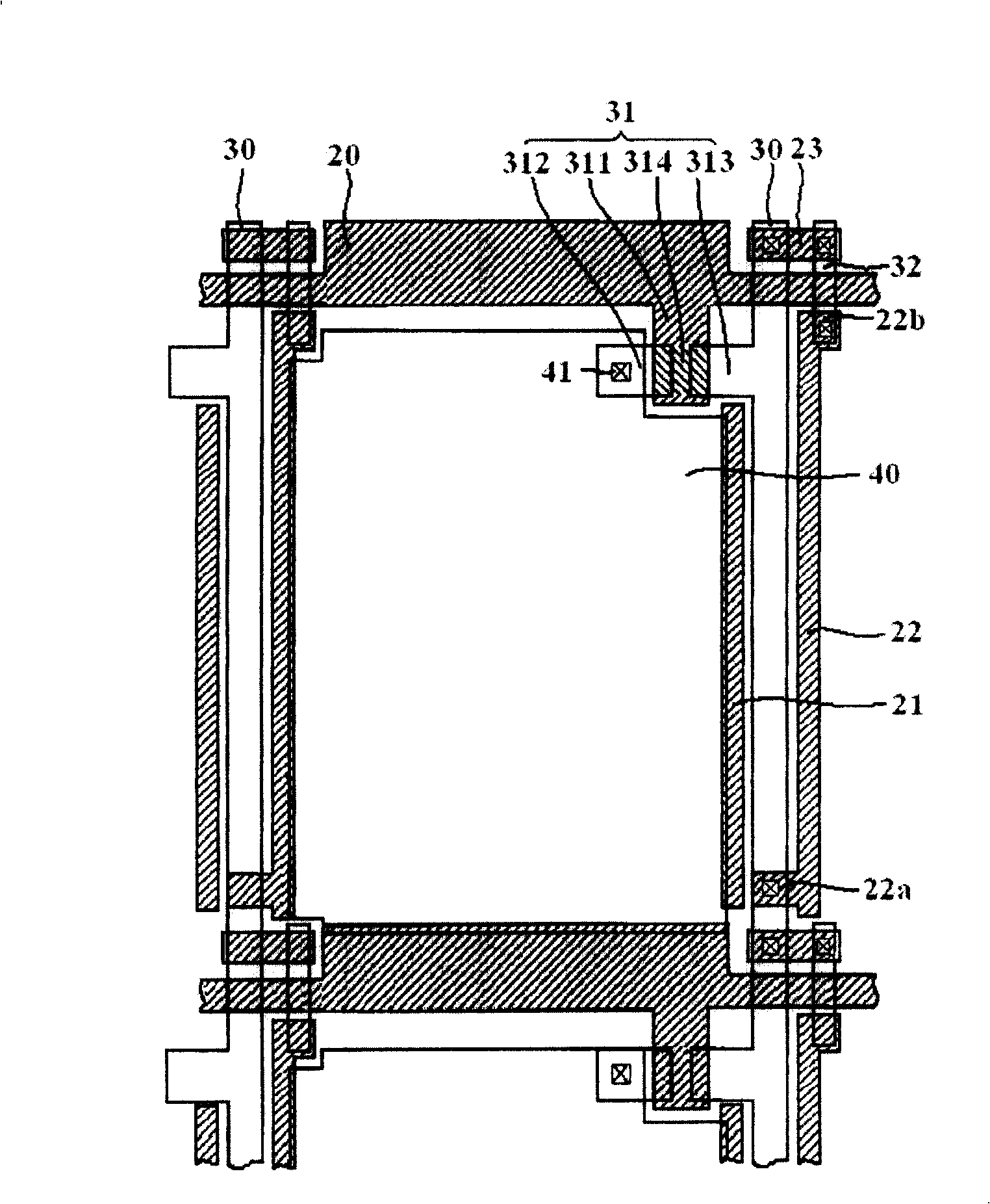 Thin film transistor array base board and its repairing method