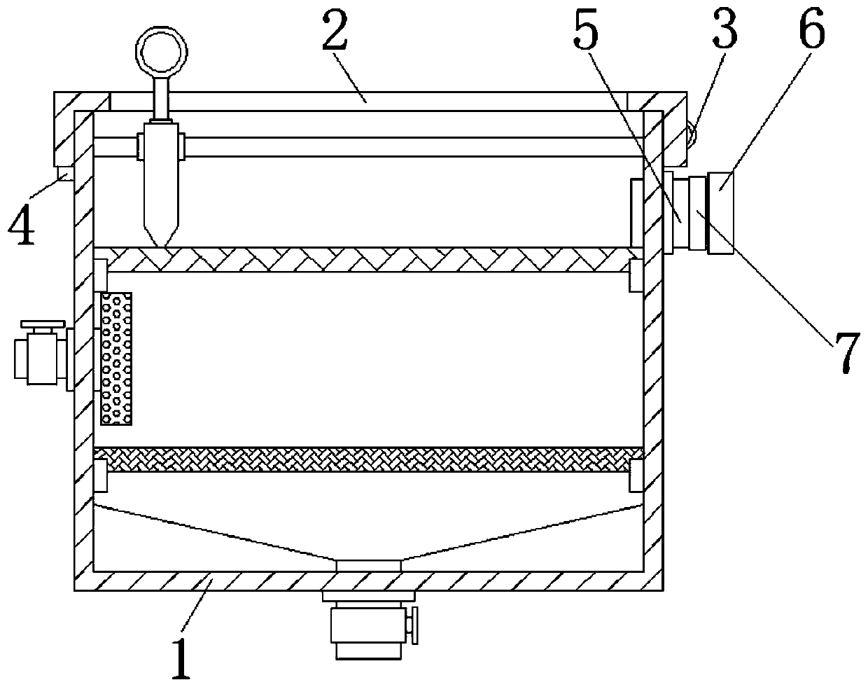 Rainwater treatment and reuse water storage device