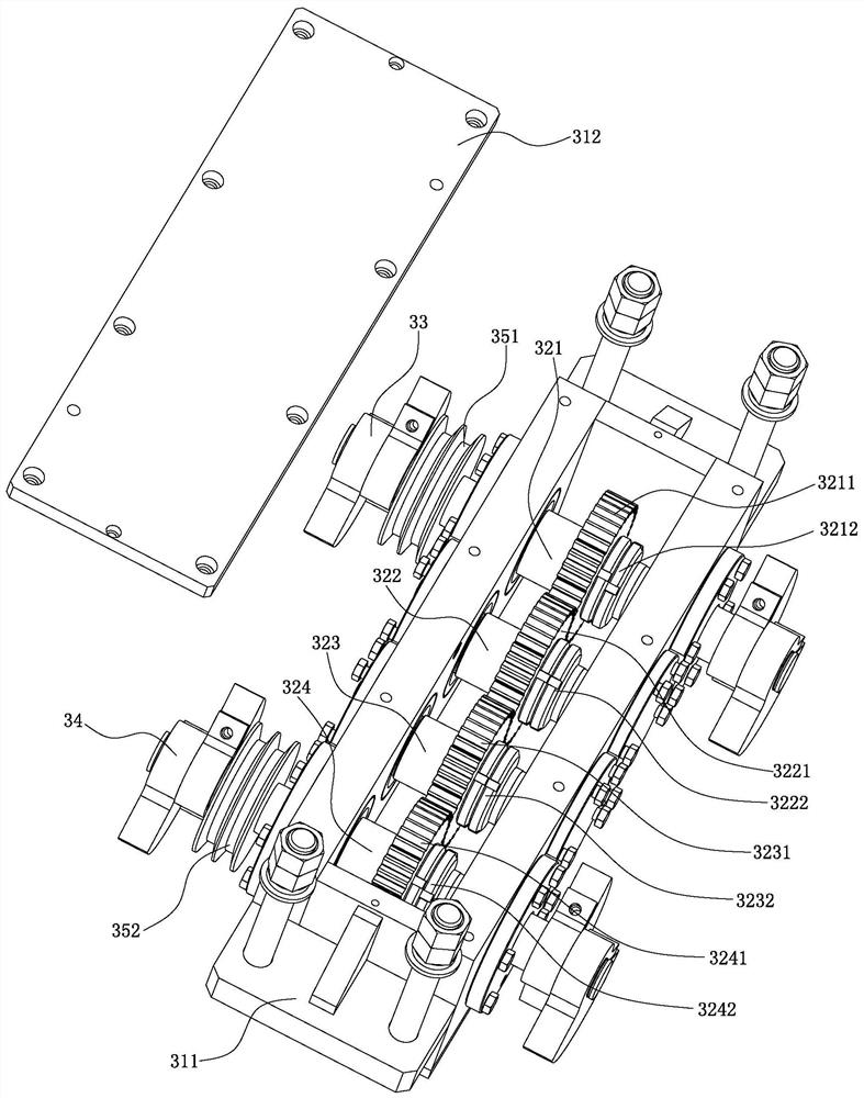 Four-shaft united excitation vibration power device