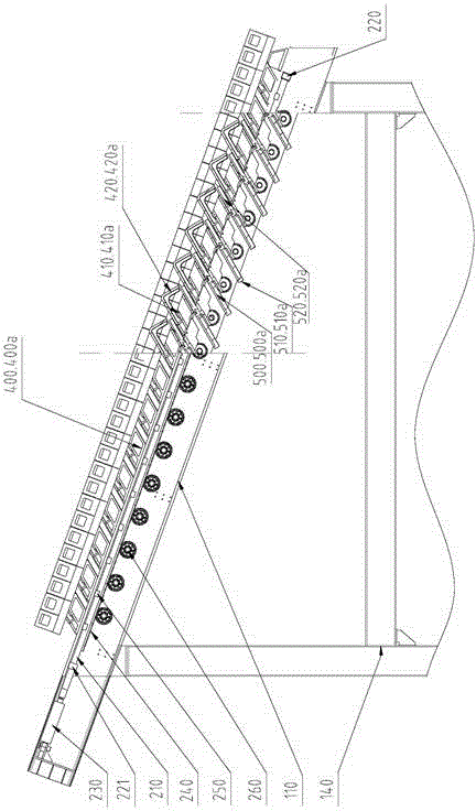 Pick push type reciprocating fire grate device correspondingly driven by double oil cylinders from two sides