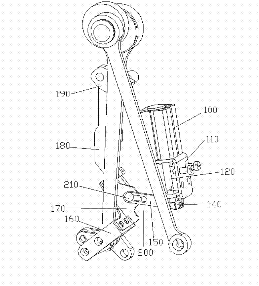 Method and device for shortening flat sewing machine trimmed thread