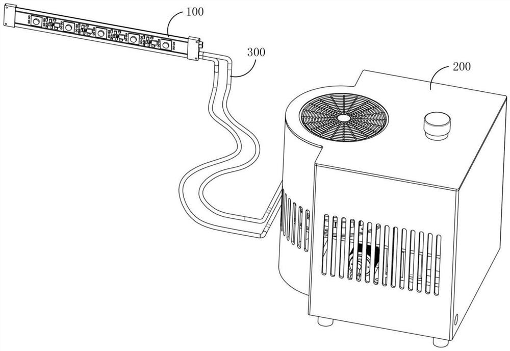 Circulating liquid cooling method for flexible circuit board