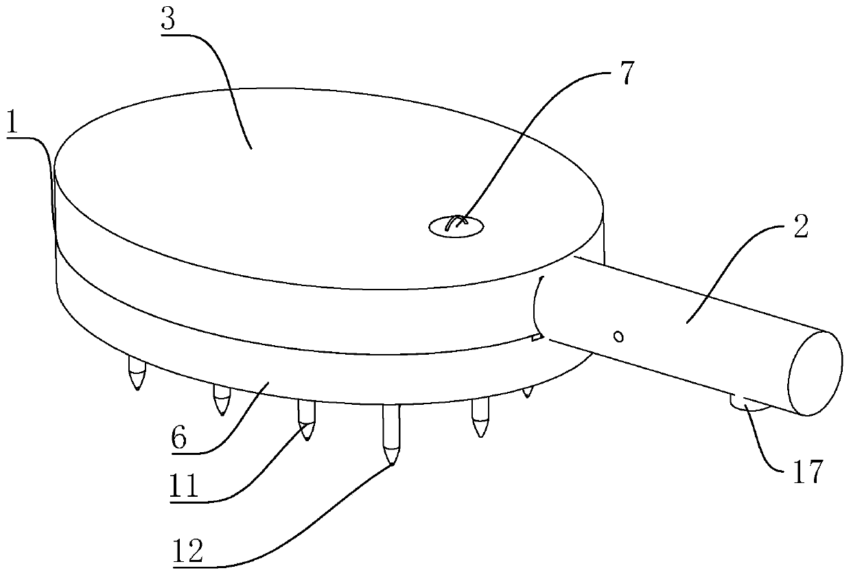 The comb teeth are similar to the comb of a ballpoint pen that can discharge liquid