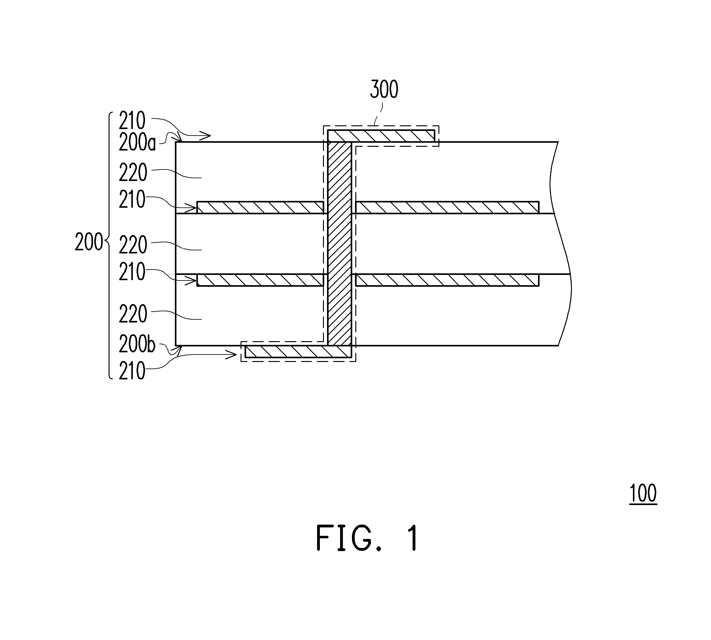 Differential signal pair transmission structure, wiring board and electronic module