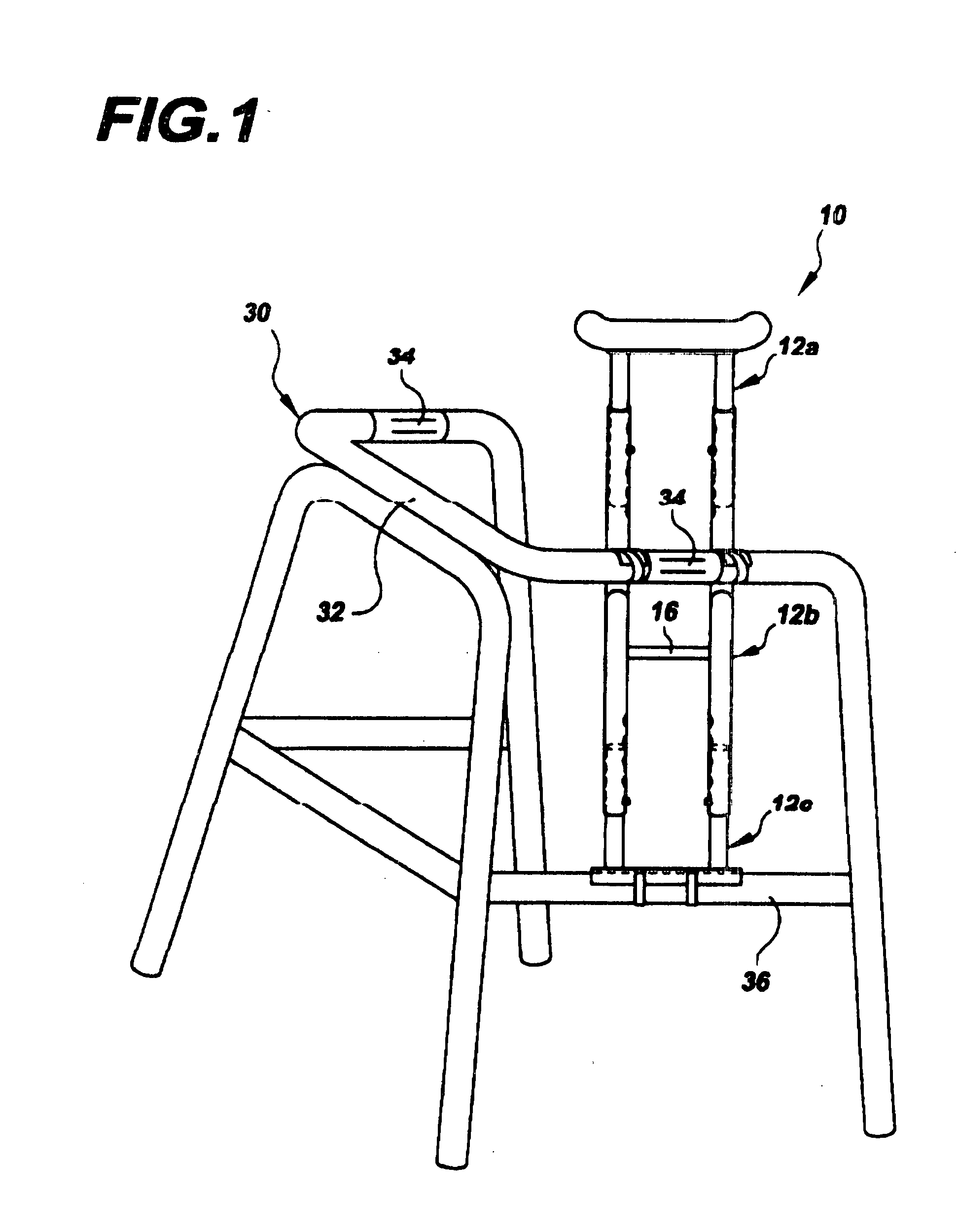 Attachable snap on crutch