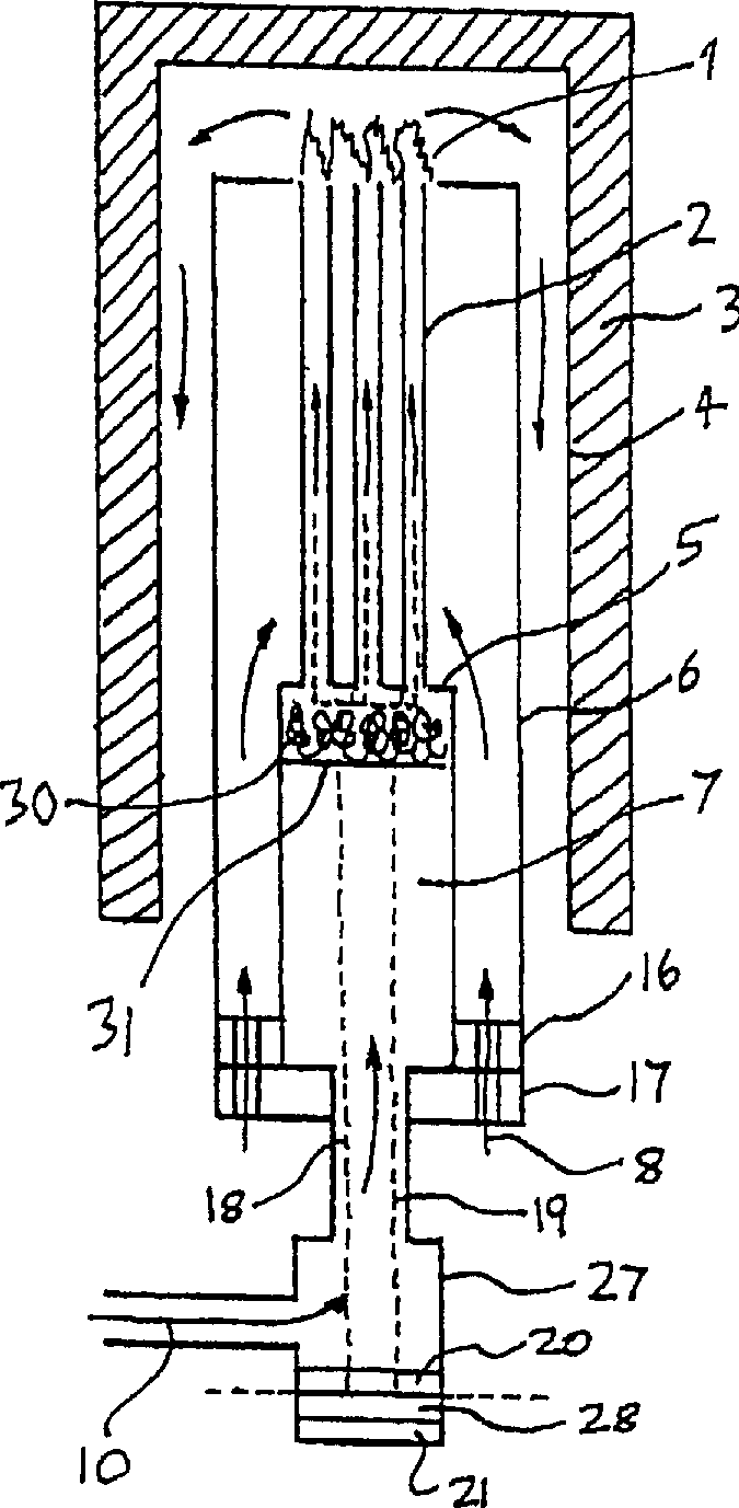 Integrated solid oxide fuel cell and reformer