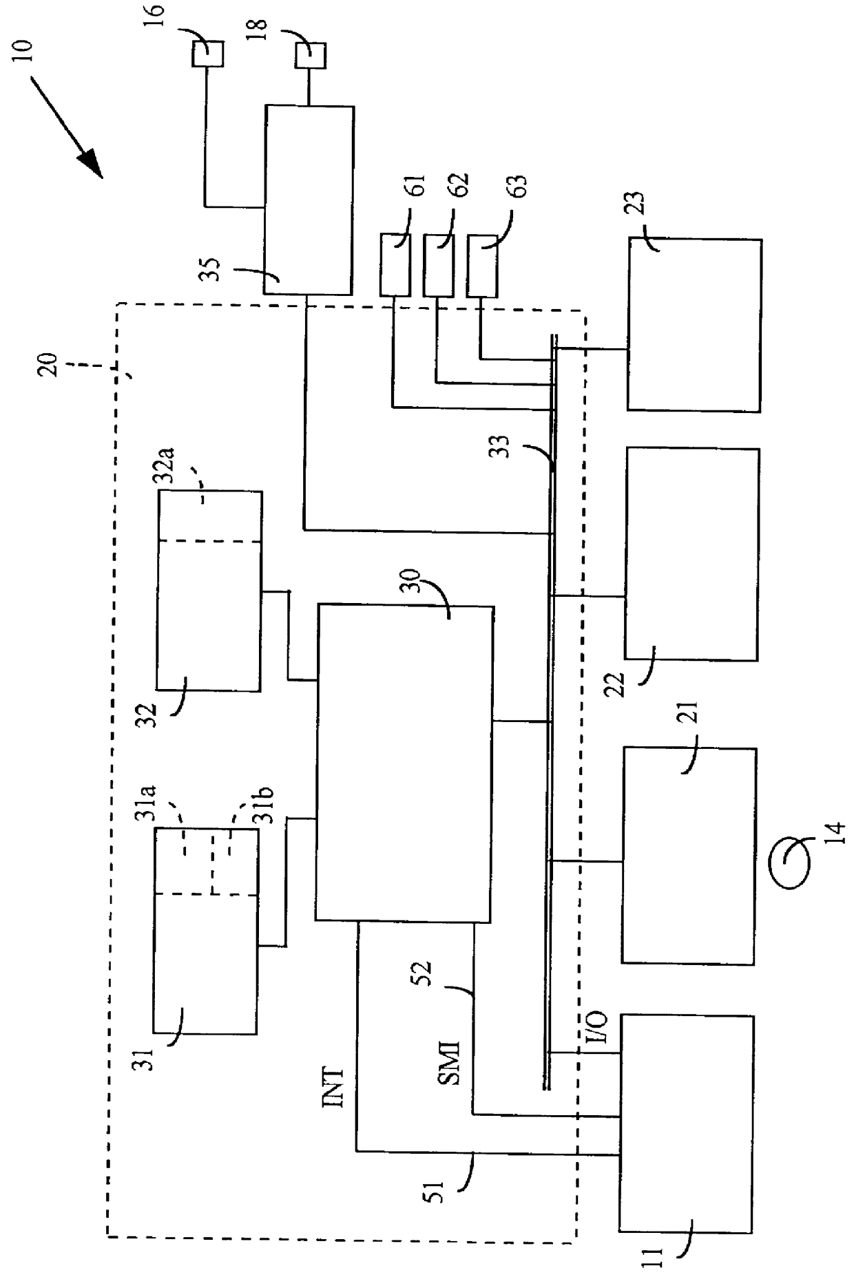 Electronic computer having a magneto-optic unit