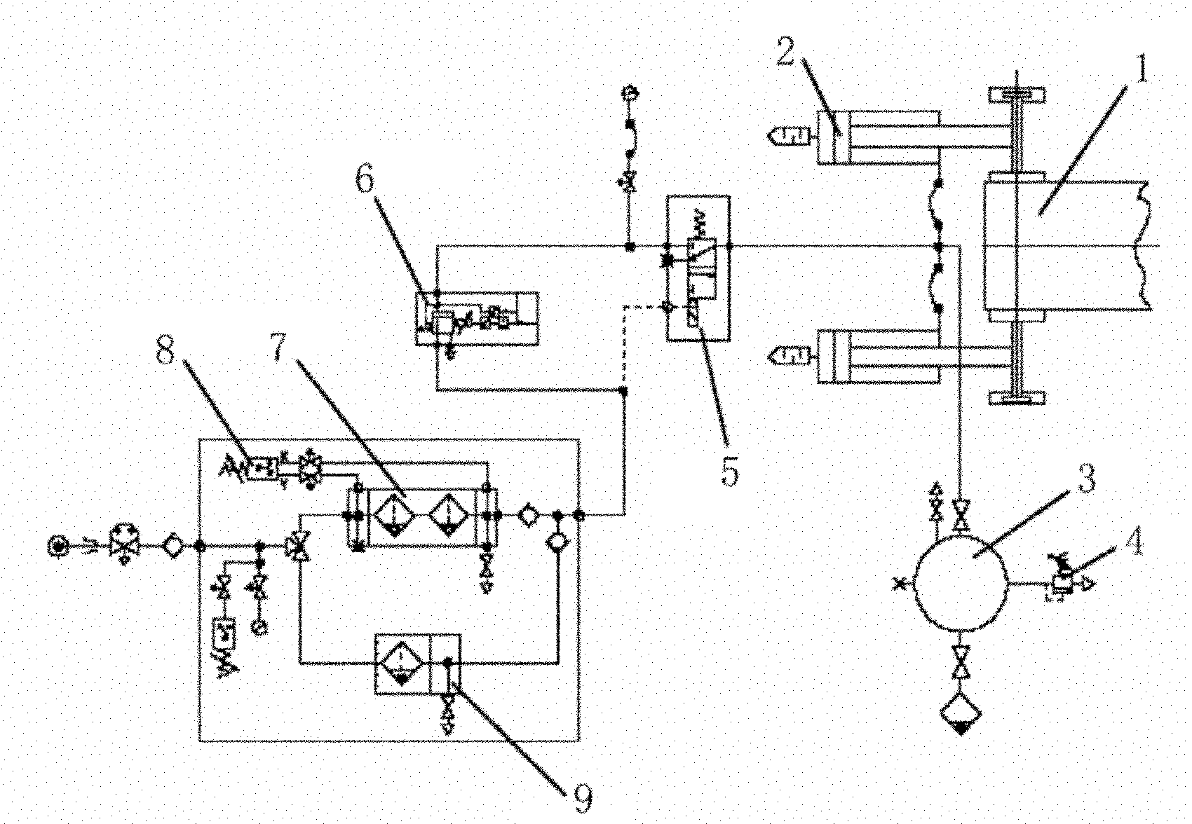 Control system and control method of dancer roll