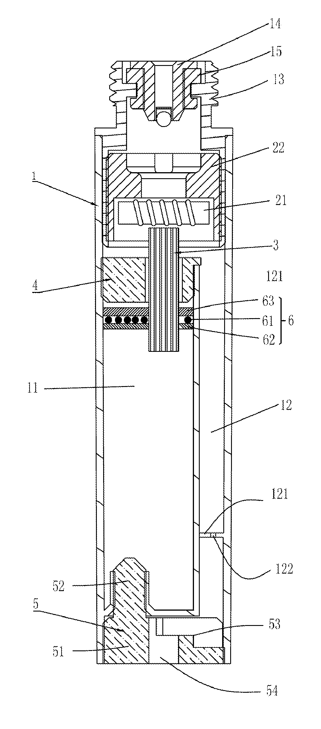 Mouthpiece device of electronic cigarette