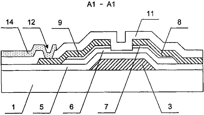 Wide viewing angle LCD (Liquid Crystal Display) array substrate and manufacturing method thereof