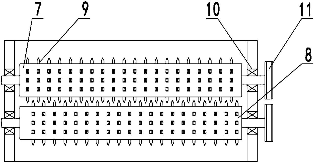 Two-level breaking recovery device for corrugated cases