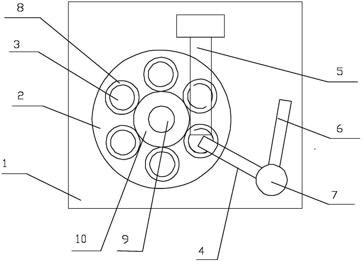 Spreading device for testing of soil alkali-hydrolyzable nitrogen content