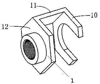 Prismatic joint clamping device for SF6 gas test of GIS combined electric facility