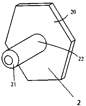 Prismatic joint clamping device for SF6 gas test of GIS combined electric facility