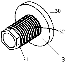 Prismatic joint clamping device for SF6 gas test of GIS combined electric facility