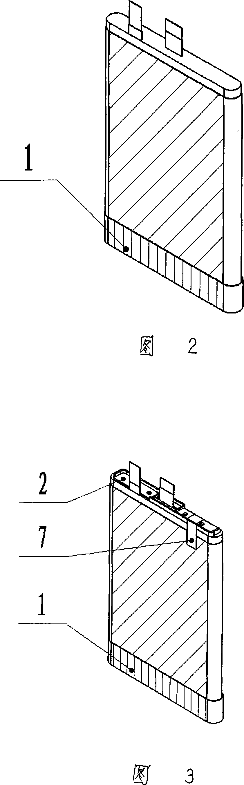 Assembling technology for lithium ion battery roll core after packaging the bottom