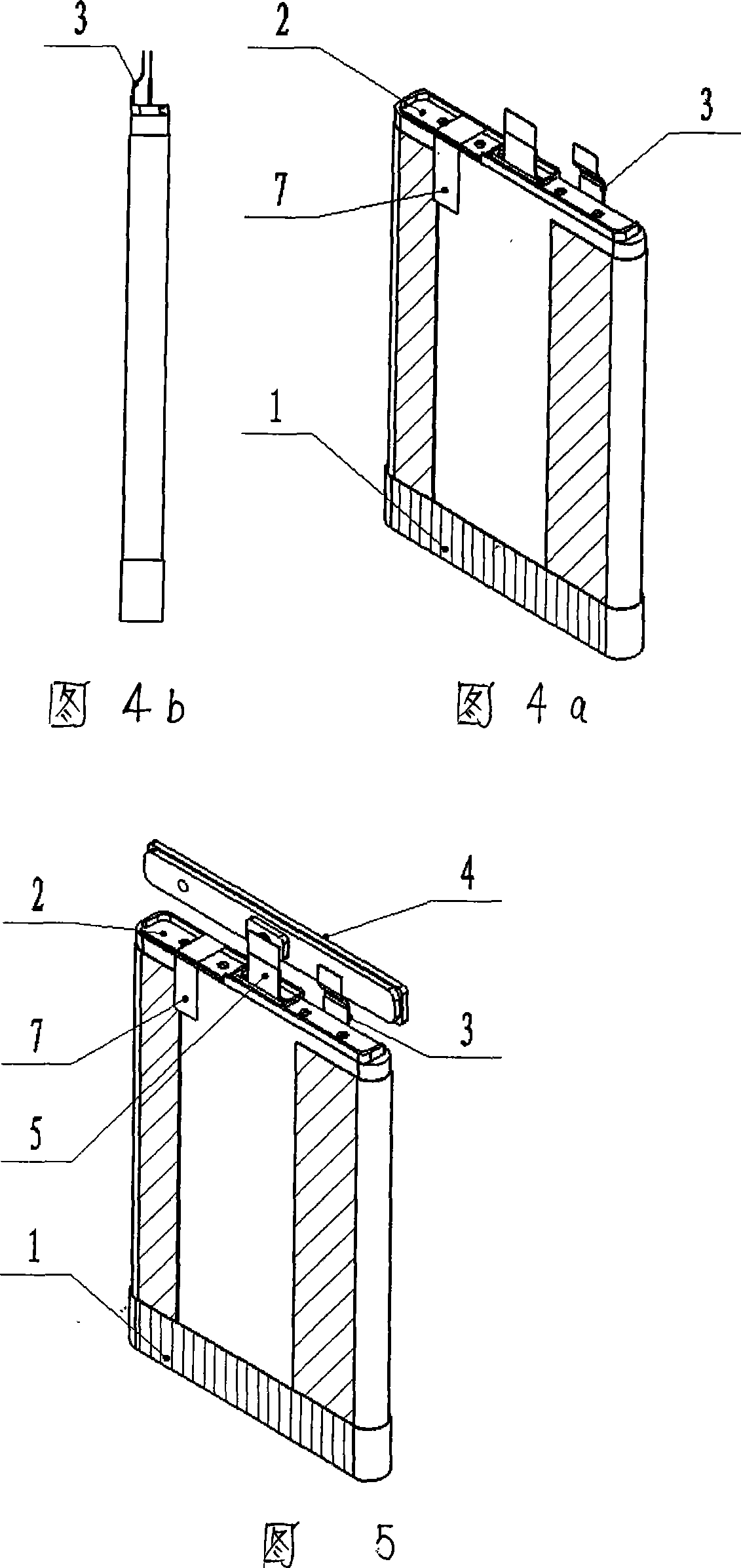 Assembling technology for lithium ion battery roll core after packaging the bottom