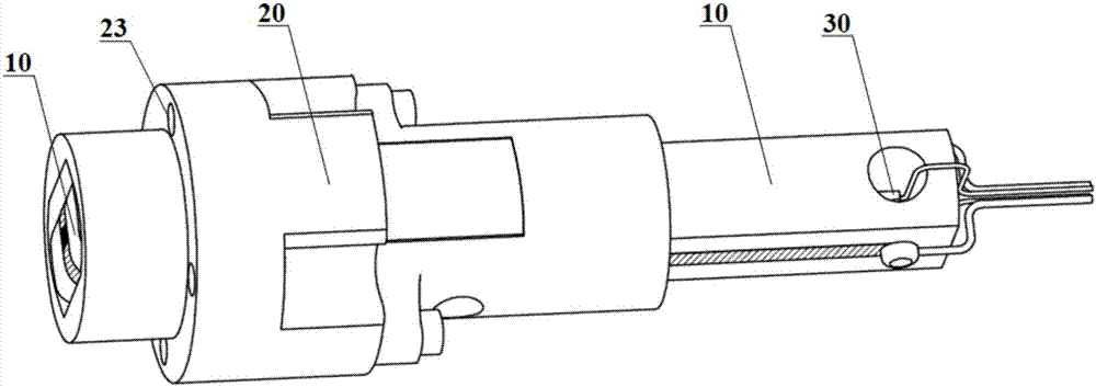 Probe-type thin film thermocouple temperature sensor and manufacturing method thereof