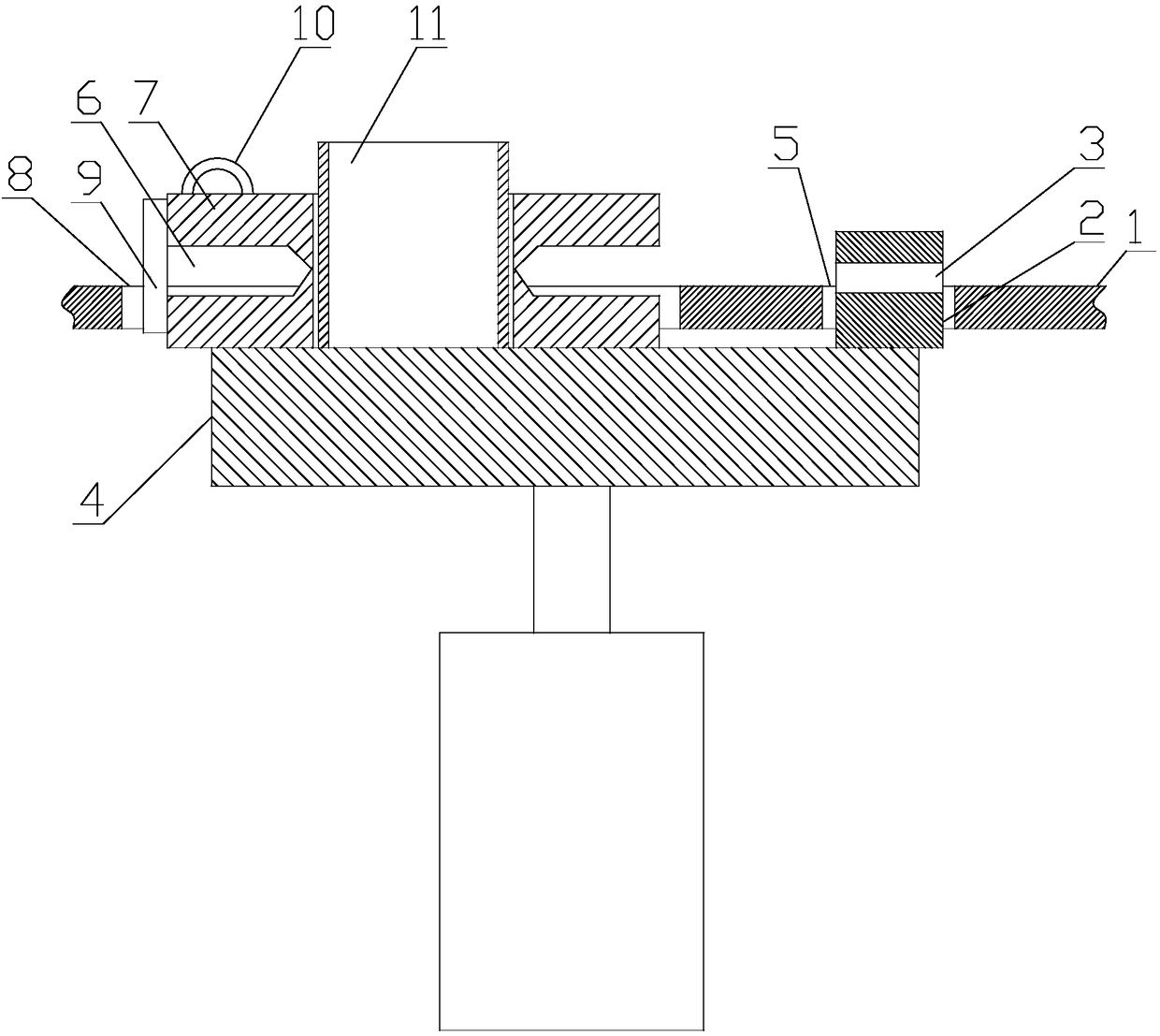 A ground wire bending platform