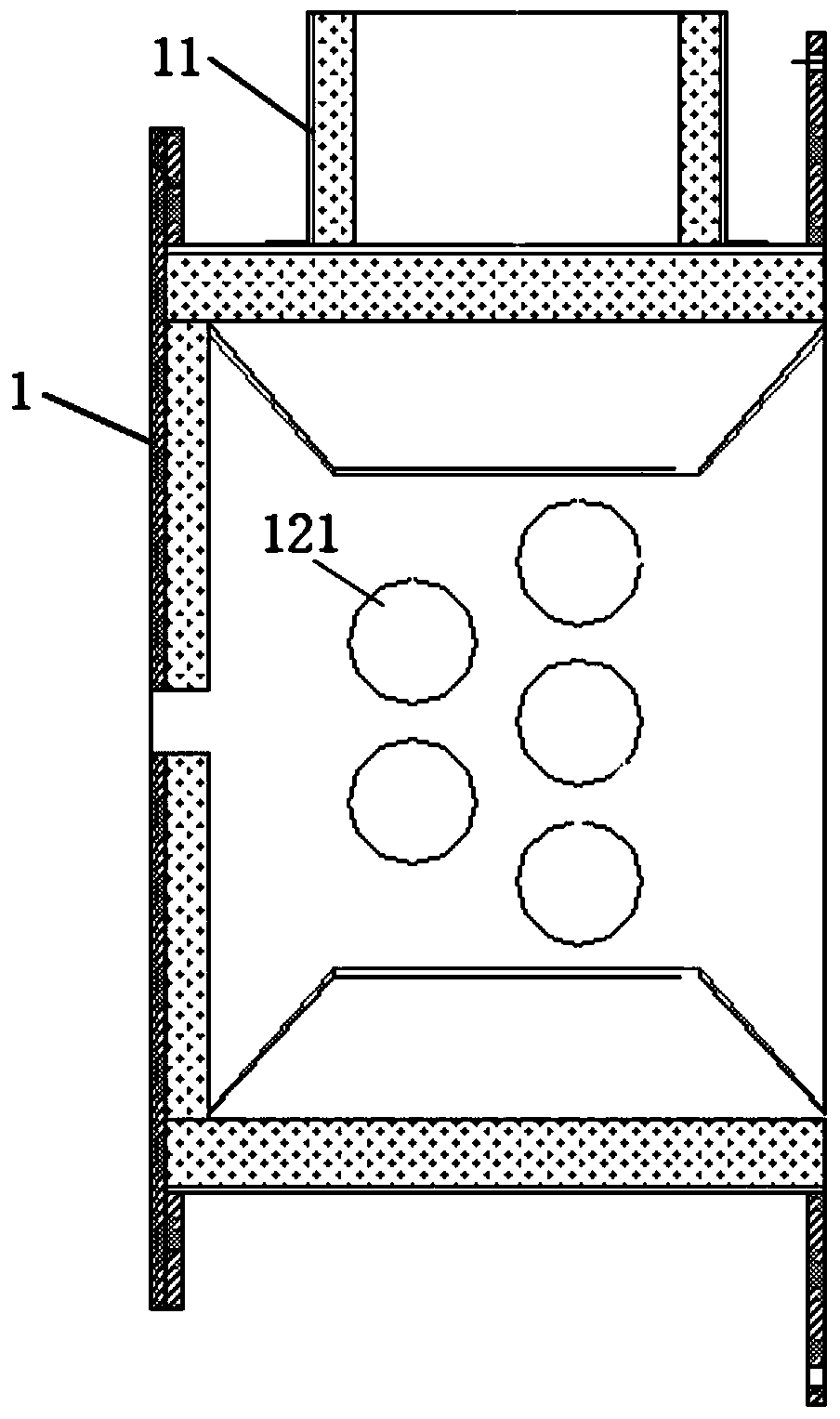 Hard carbon black reaction furnace