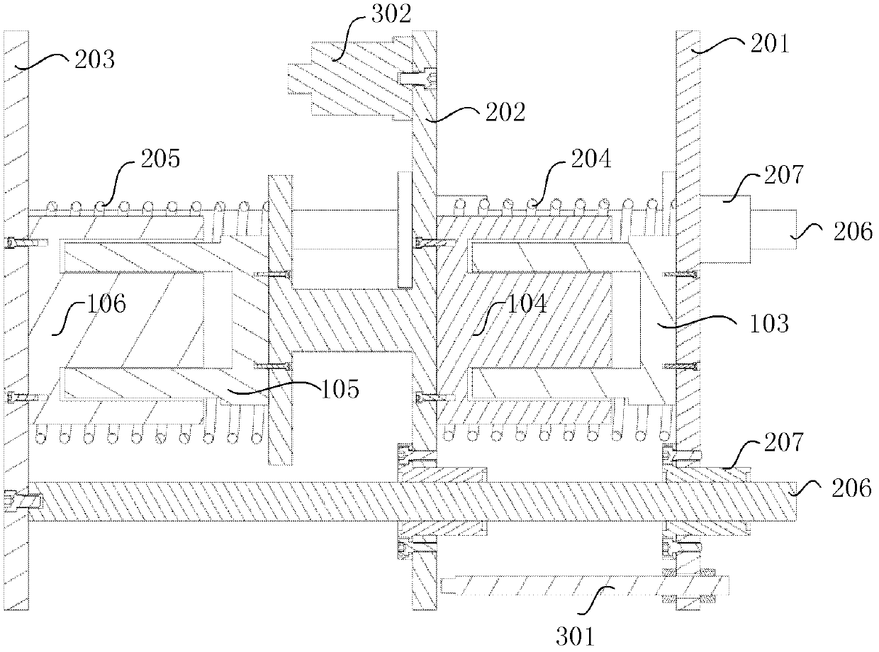 Voice coil vibration isolating/vibration suppressing structure and control method thereof