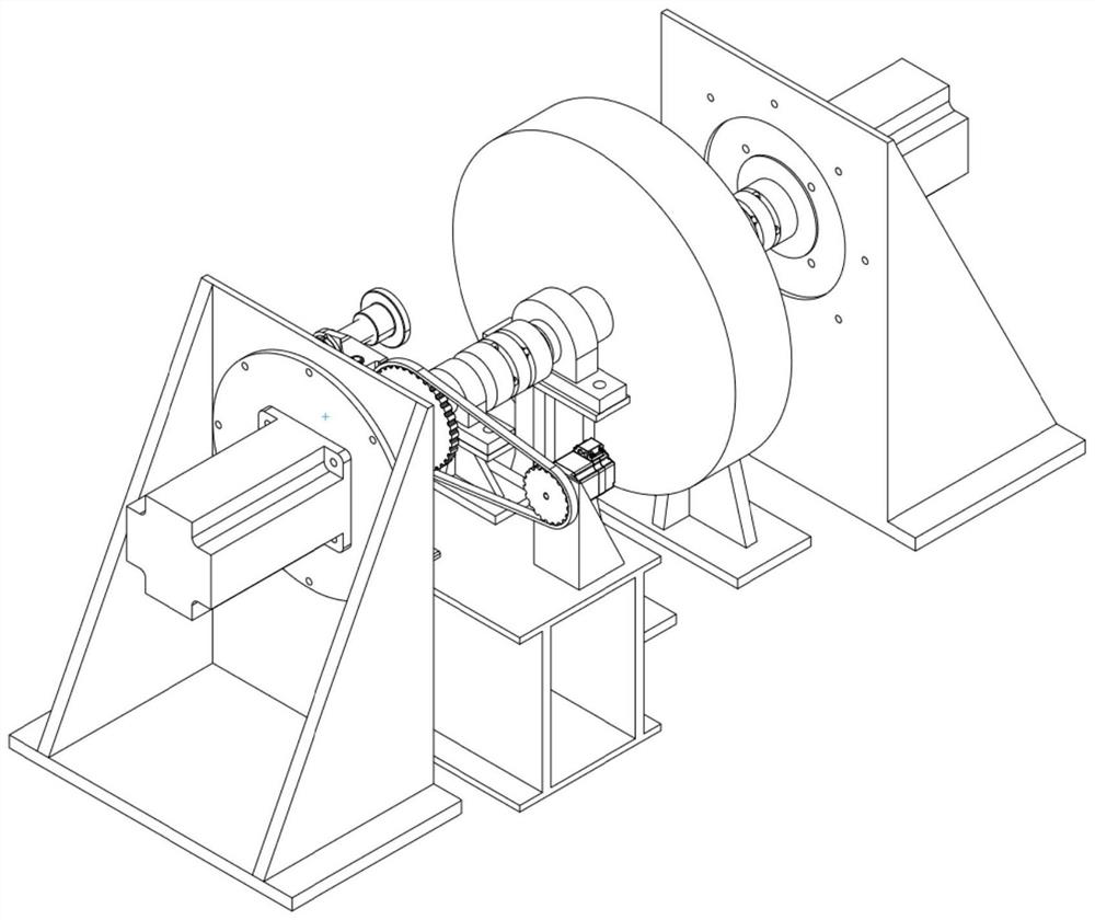 A motor torque ripple test bench and test method