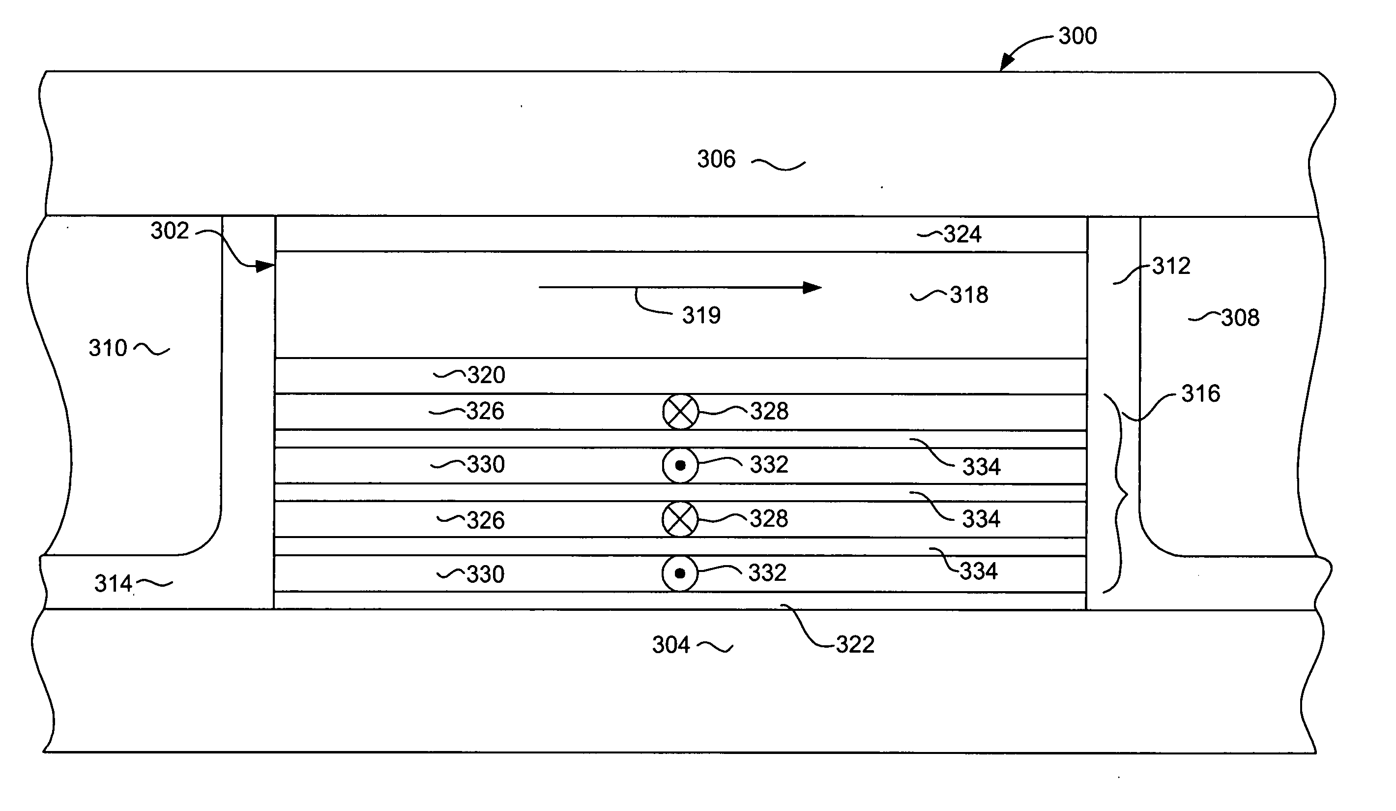 Current perpendicular to plane (CPP) GMR structure having vanadium doped, AP coupled, multi-layered pinned structure