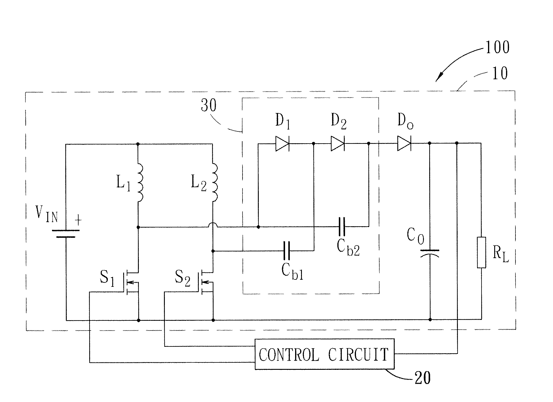 Voltage boosting device and voltage boosting circuit