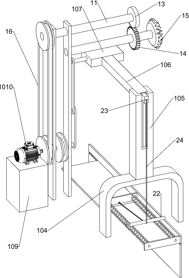 A kind of assembly device for wooden sword production