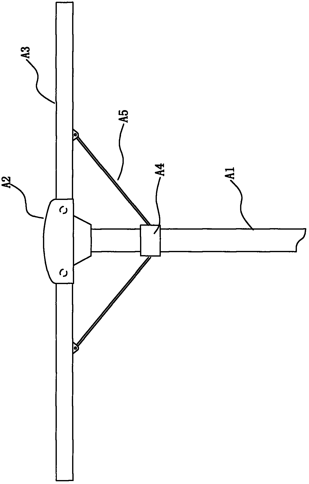 Detachable support structure for clothes dryer