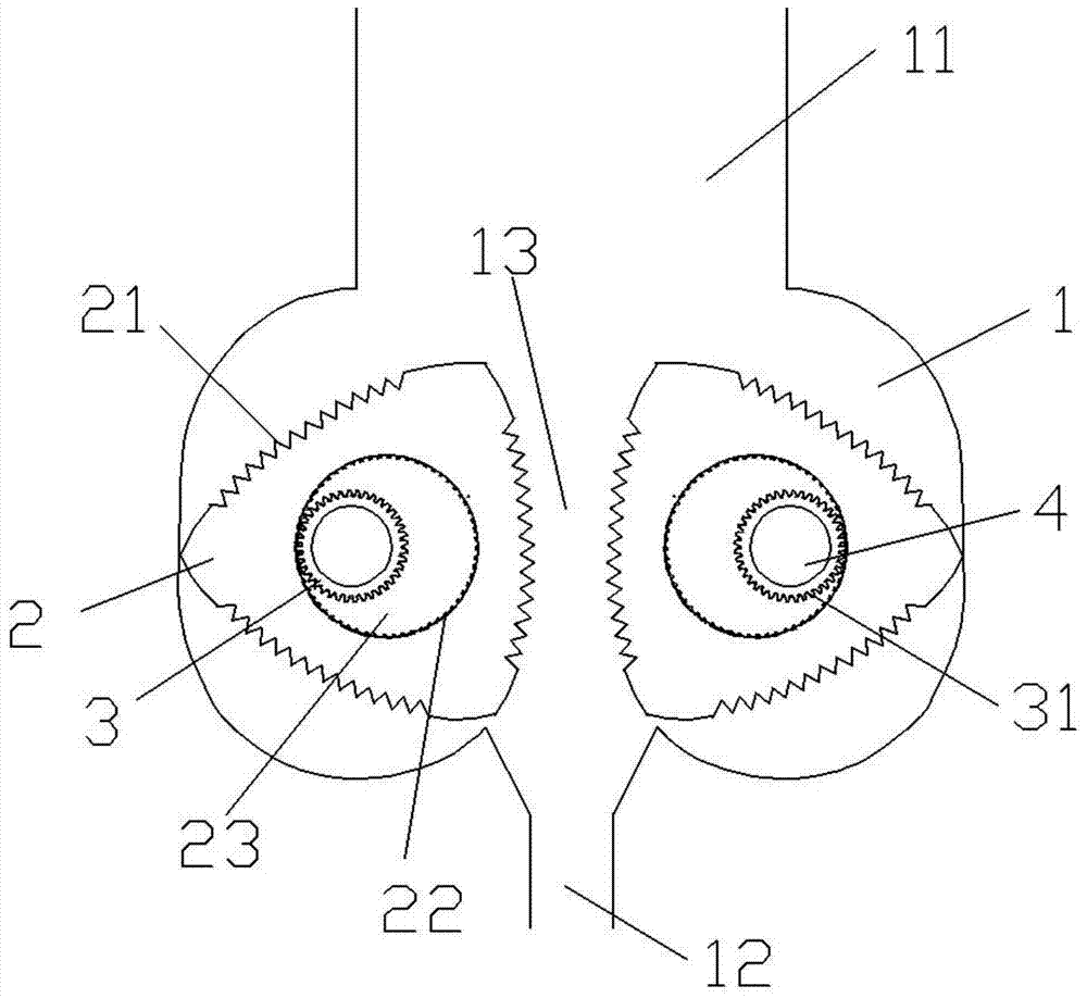 A double-shaft garbage compression pretreatment machine