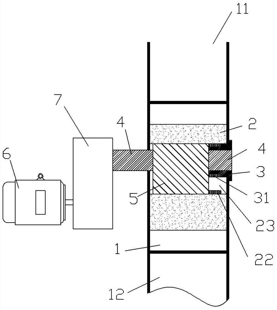 A double-shaft garbage compression pretreatment machine