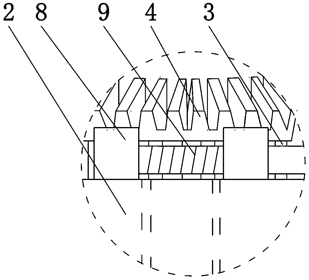 Mowing device for lonicera confusa planting