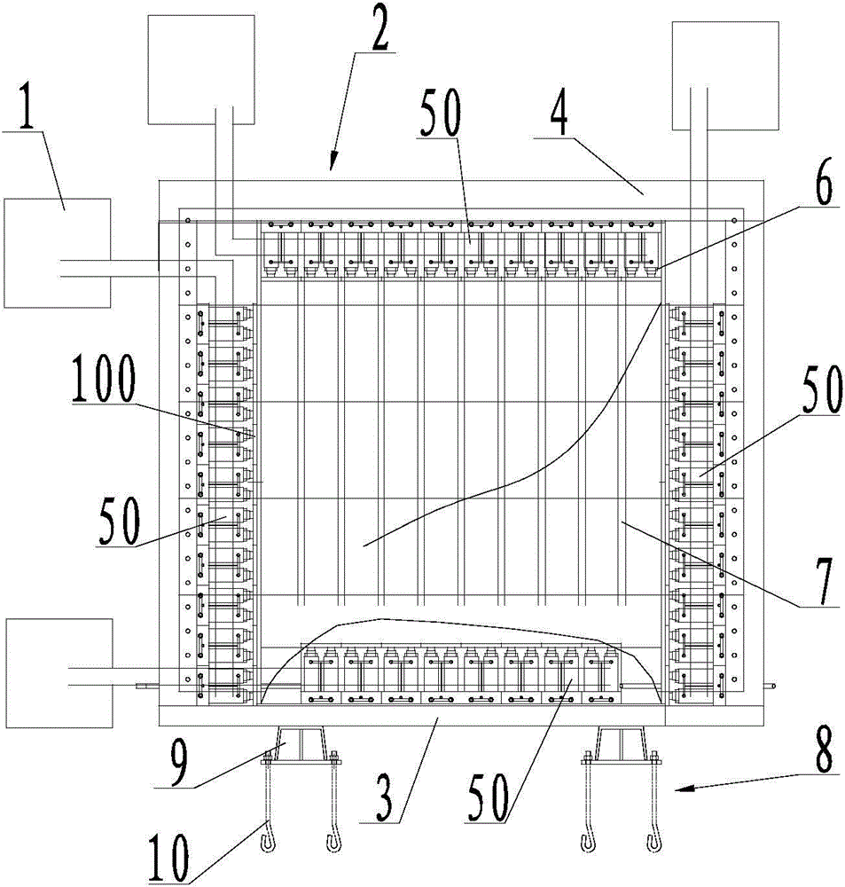 Coal bed overburden strata broken coal and rock mass gas transport and extraction experiment system