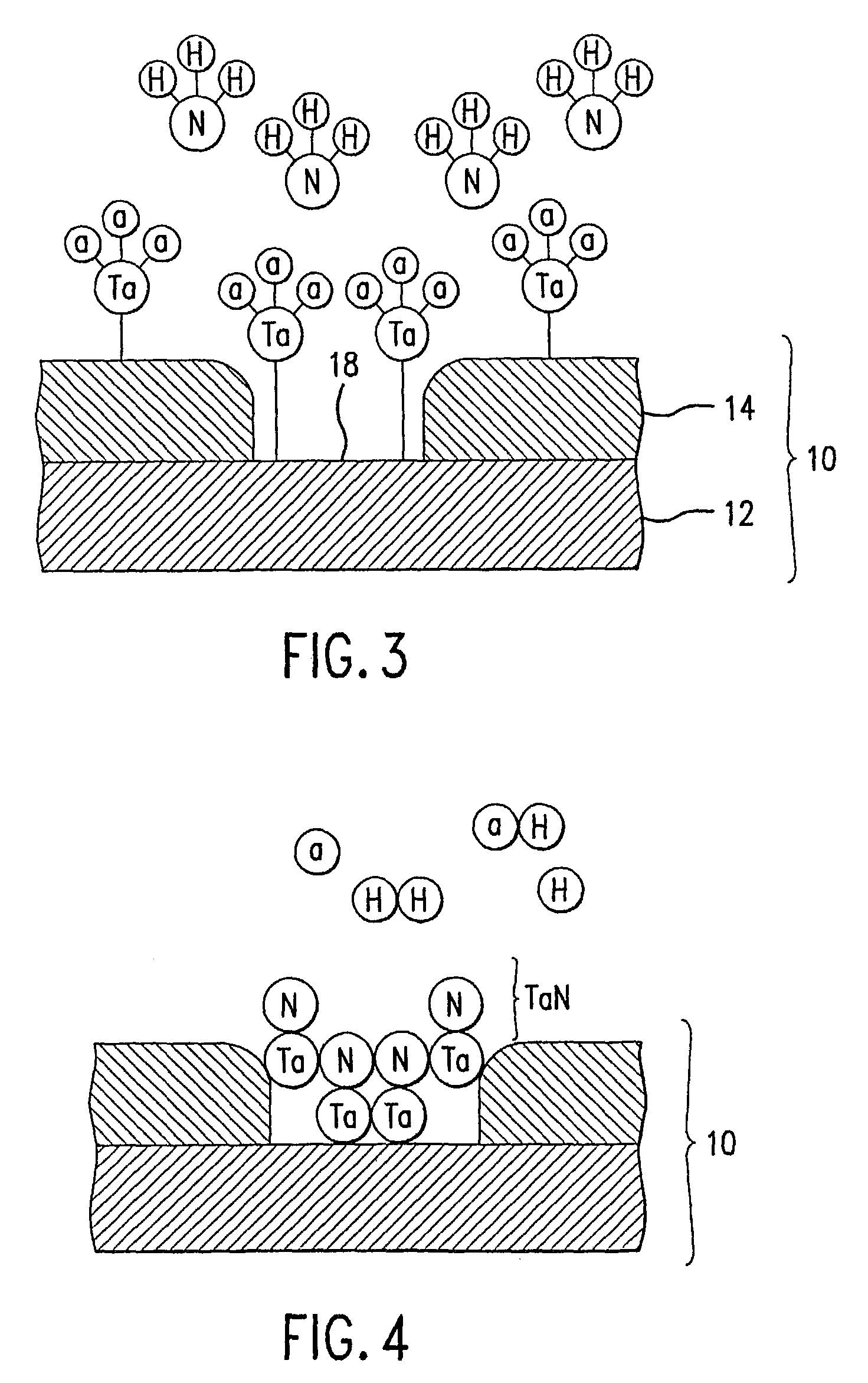 Sequential deposition of tantalum nitride using a tantalum-containing precursor and a nitrogen-containing precursor