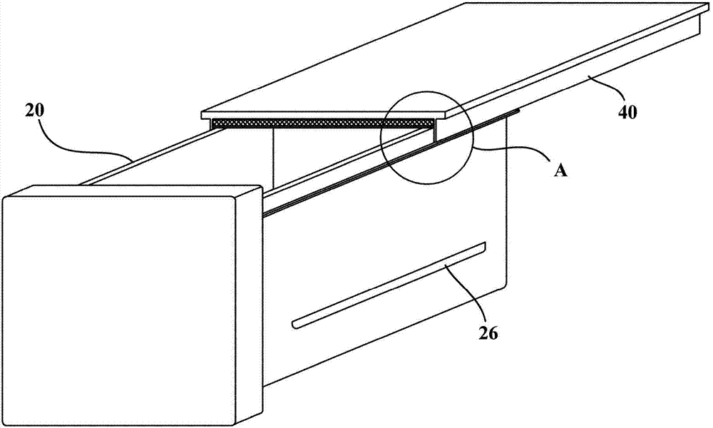 Sealing box and refrigerator with same