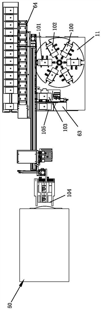 Automatic feeding and discharging machining method for mobile phone middle frame with Z axis