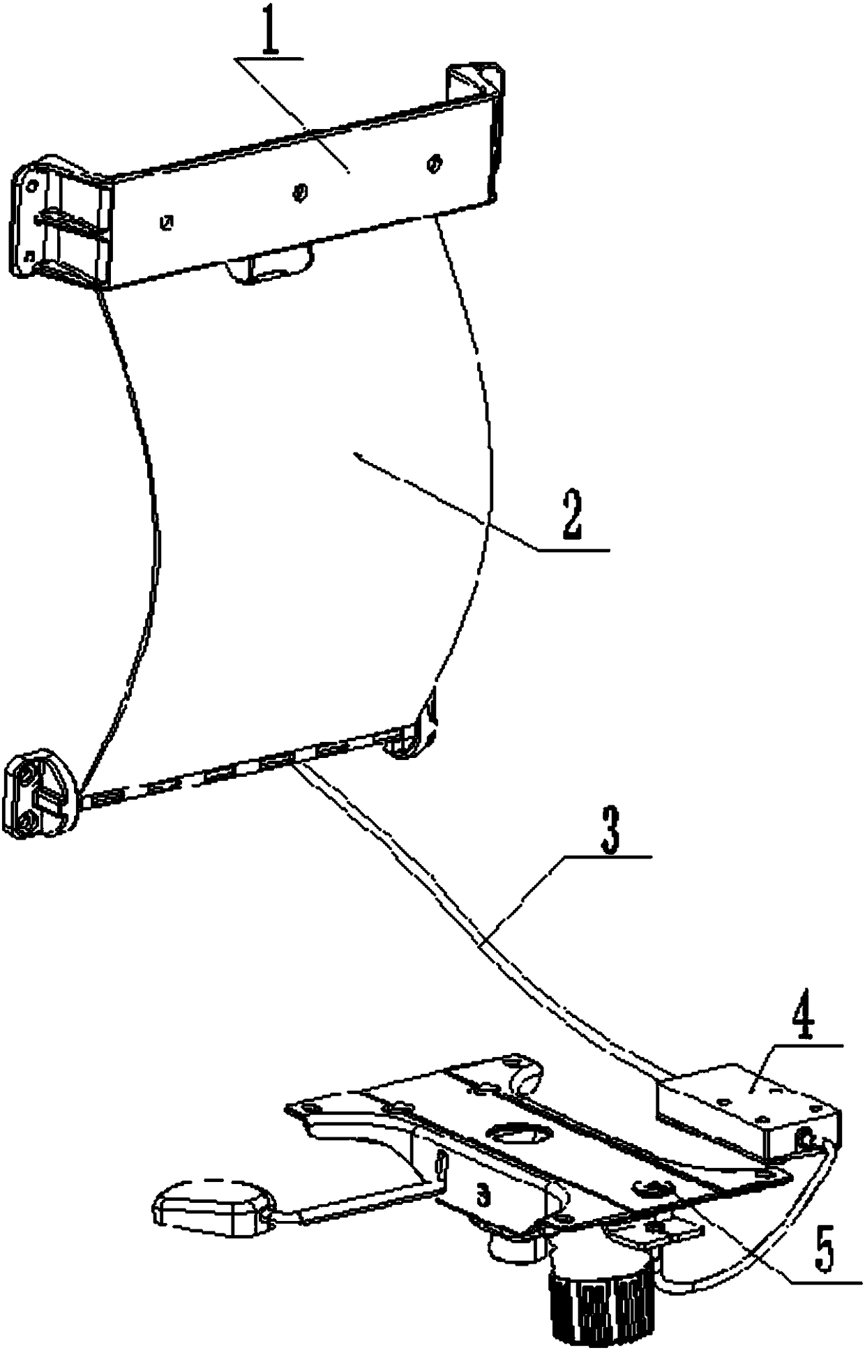 Soft linkage lumbar support and using method thereof