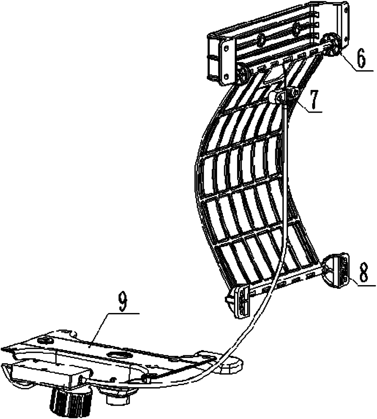 Soft linkage lumbar support and using method thereof