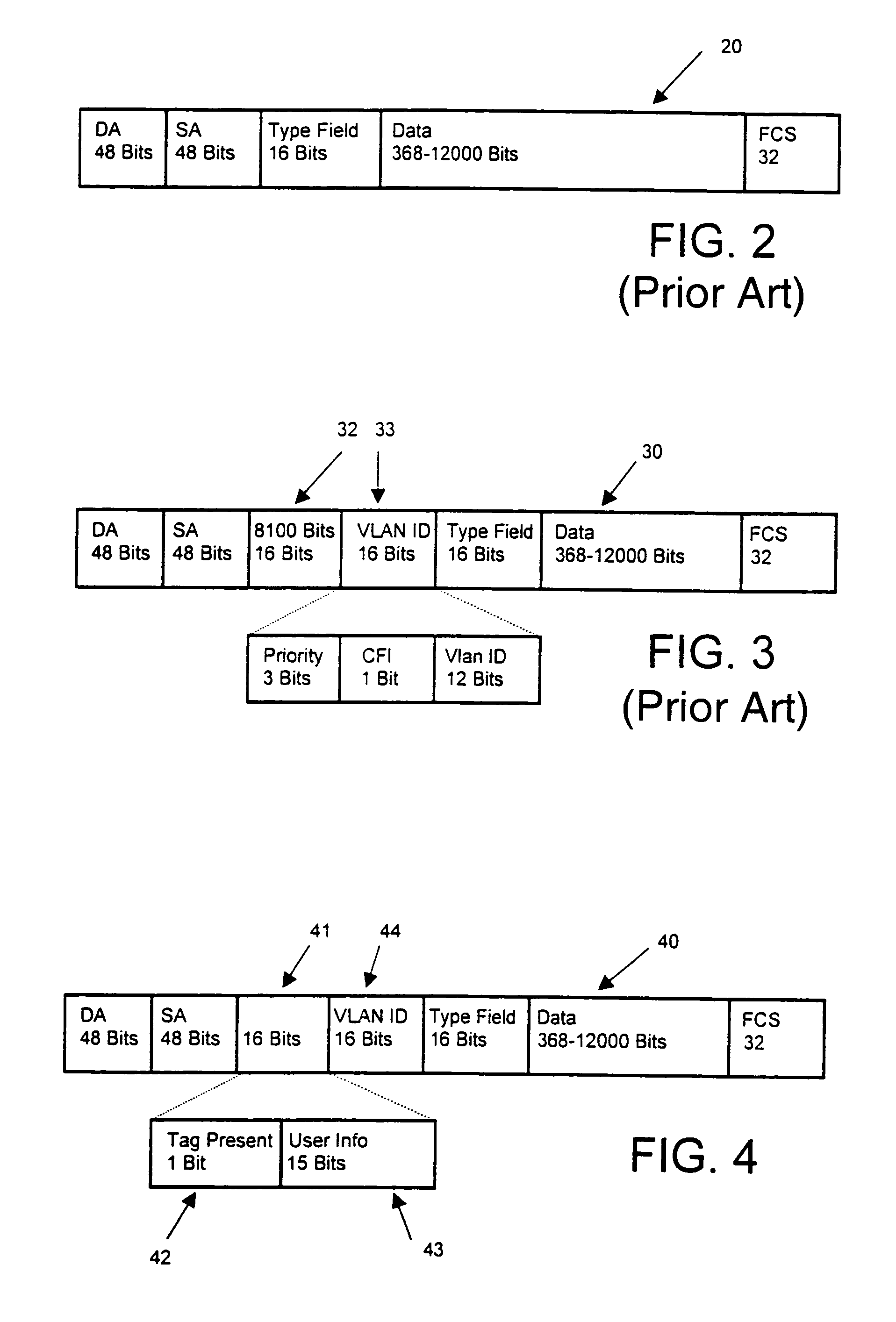 Modification of tag fields in Ethernet data packets