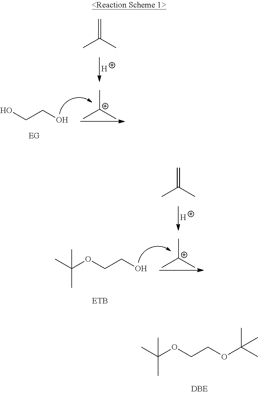 Method for preparing high purity isobutene using glycolether