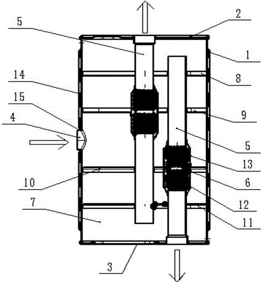 Gasoline exhaust silencer