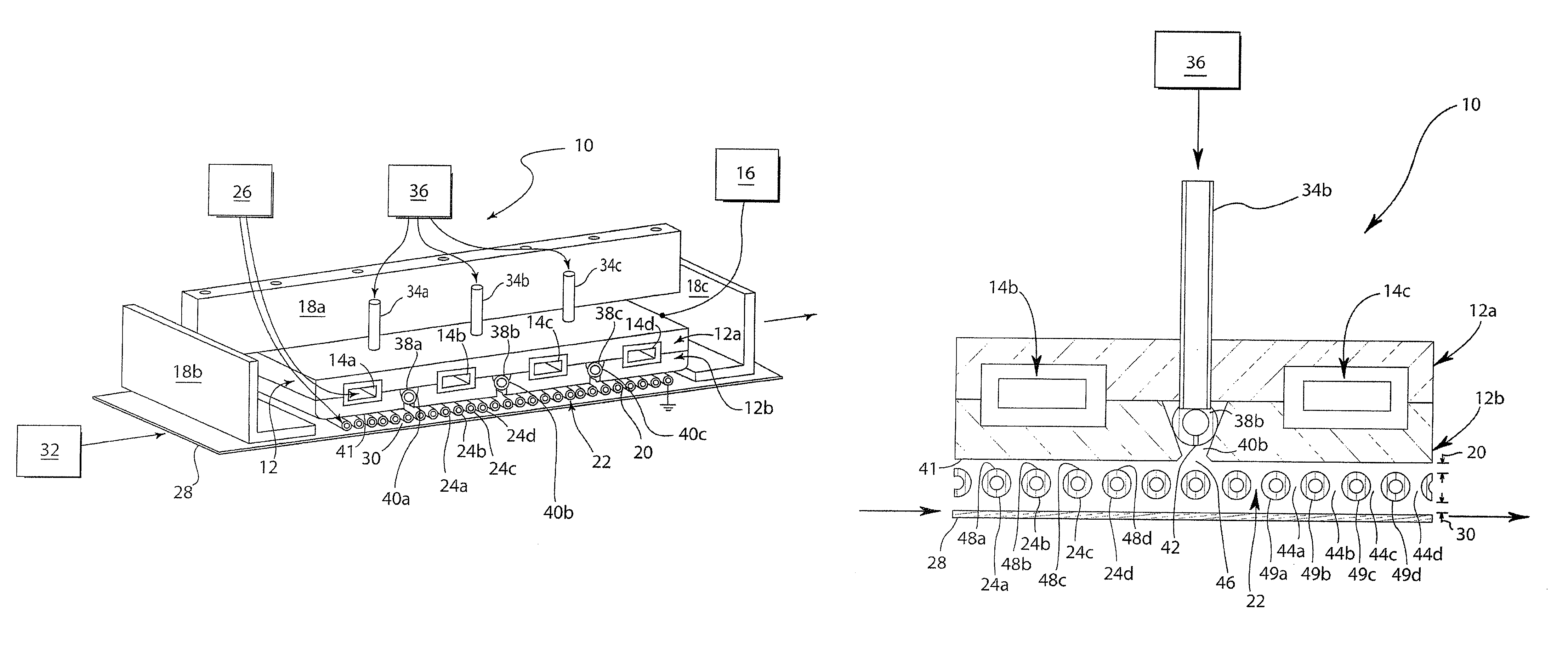 Large area, atmospheric pressure plasma for downstream processing