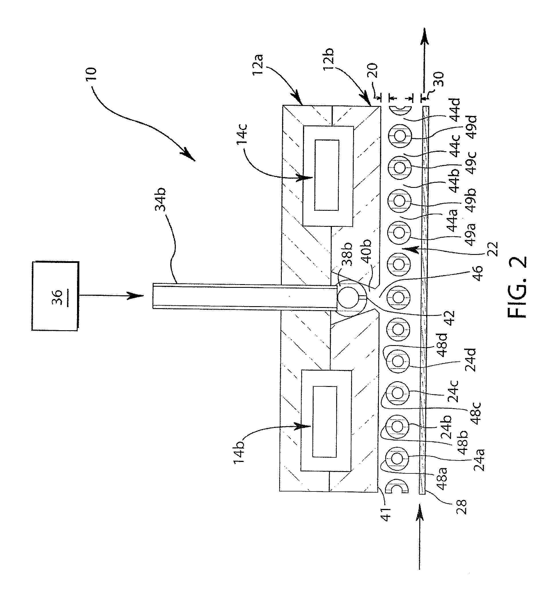 Large area, atmospheric pressure plasma for downstream processing