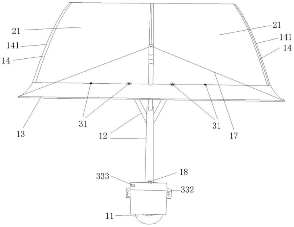 Multifunctional splicing non-motor vehicle rain sheltering device