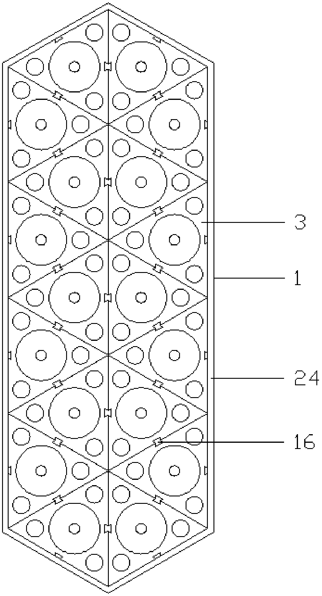 Image-text fireworks dot matrix emitter and forming mold used for manufacturing dot matrix emitter