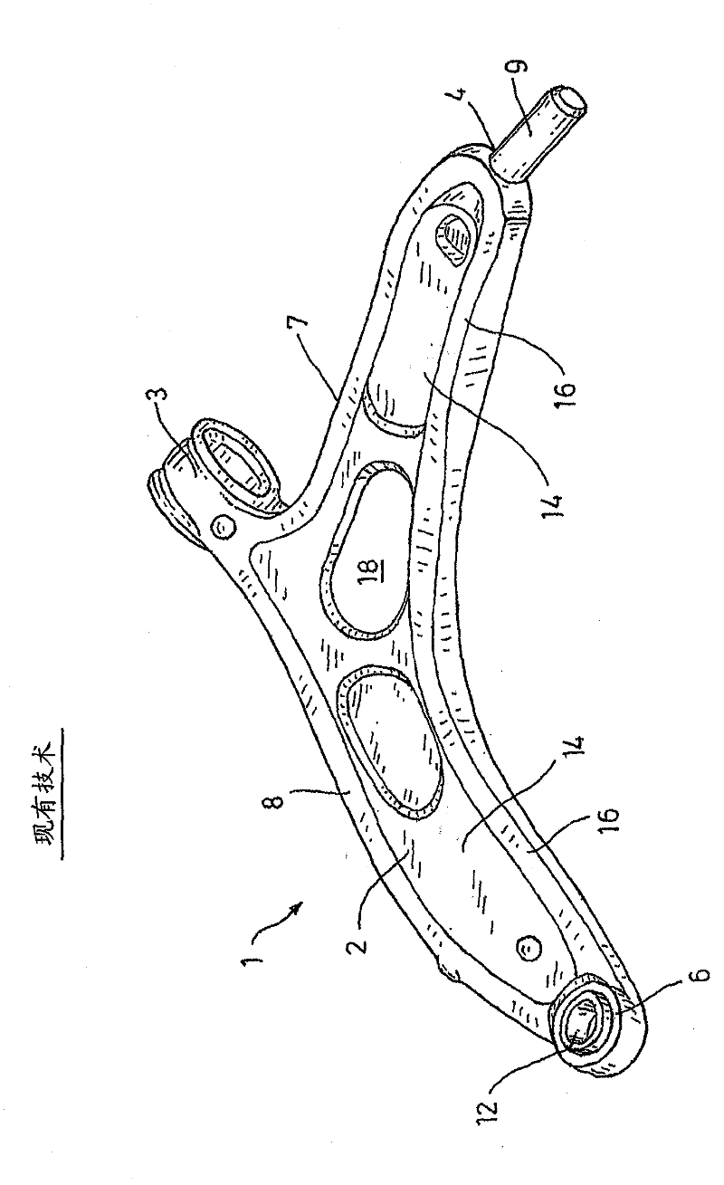 Transverse control arm of a motor vehicle