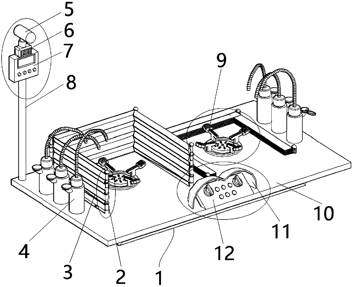 Natural gas stove convenient to use and capable of preventing user from forgetting to conduct closing