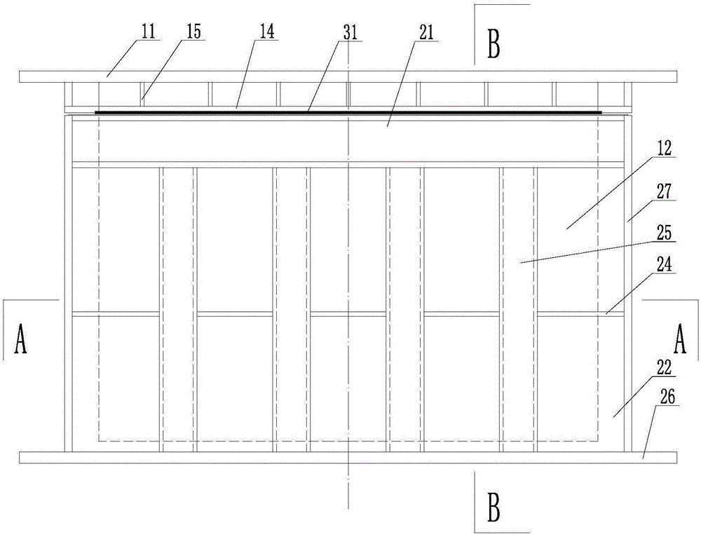 Damping wall with pressure-bearing and sliding features