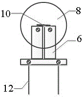 Method and device for rapid melting of slag material to form liquid film with uniform temperature